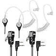 Midland AVPH3 Transparent Security Headsets with PTT/VOX – Wrap Around Design – Lasting Comfort Pair, Black
