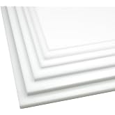 Bocolon High Density Polyethylene Sheets HDPE Plastic Sheet Board for DIY, Heavy Duty Industry, 1/2" Thick,Size 12" x 12", White Color