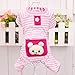 Puppy Clothes,Haoricu Small Pet Stripes Pajamas Jumpsuits Coat Apparel Clothing (XS, Pink)