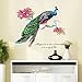 Wall Stickers,GOODCULLER DIY Chinese Style Peacock Environment Layout TV Background Wall Decoration Removable Wall Stickers Home Decor