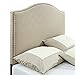 Pulaski Selma Camel Back Linen Panel Headboard, Full / Queen