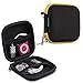 TouchFine Earbuds Carrying Case,Eva Hard Headphone Case for iPod/MP3/Earphones/Usb Cable(2Pack)-Black+Black/Yellow