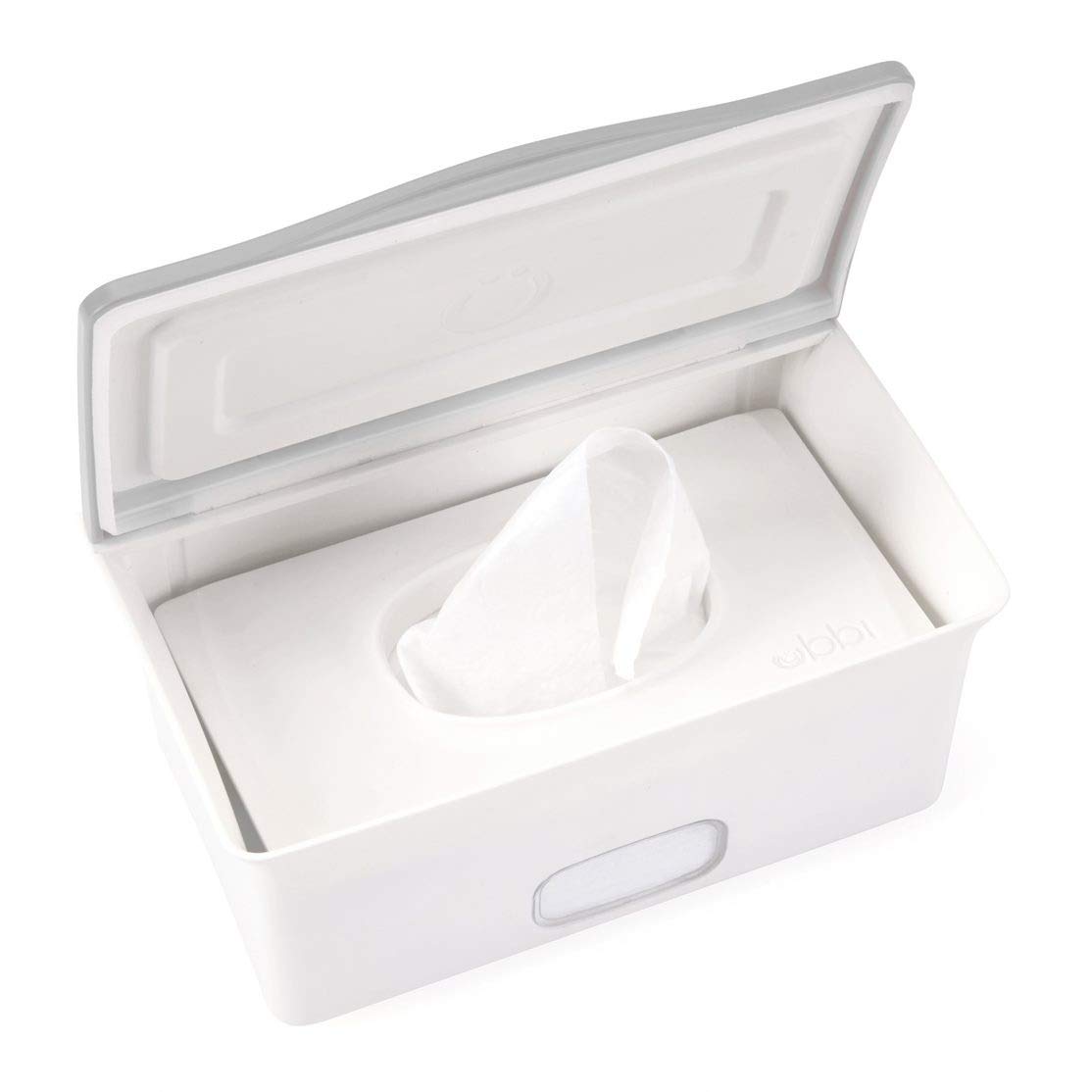 Ubbi Pet Wipes Dispenser, Grooming Wet Wipes Contianer for Dogs and Cats, Moisture Locking Wipes Dispenser, White