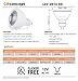 CBConcept UL-Listed MR16 GU5.3 LED Bulbs, 2-Pack, 5 Watt, Dimmable 500 Lumen, Green, 36°Beam Angle, 12V, 50W Halogen Equivalent, Recessed/Landscape LED Lighting | Designed In San Francisco