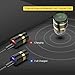Mini Bluetooth Earbud BT V4.1 Invisible Bluetooth Headphone Single Wireless Car Headset Super Small Earpiece With Mic Metal Earphone (Black Gold)