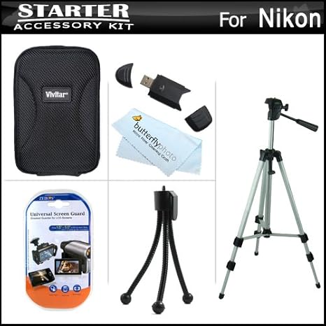 Starter Kit de accesorios para Nikon Coolpix S1200pj cámara ...