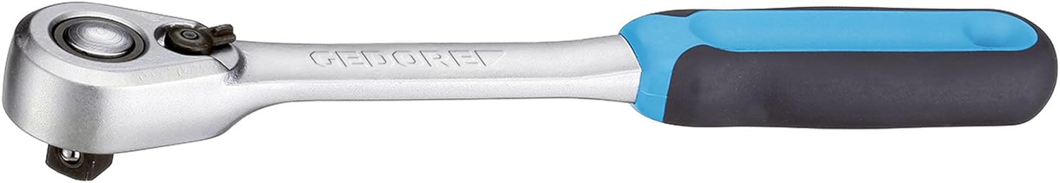 GEDORE Reversible Ratchet, for 1/2", 12.5 mm Drive, 6° Reverse Angle, 270 mm Length, 2C Grip, 1993 U-20, Colour, 1/2 Zoll 270 mm