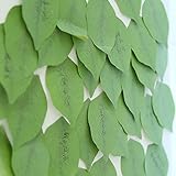 Funnylive® Fresh Leaves Post-it Notes Sticky Notes Decorative Refrigerator's door,Set of 4;50 Sheets/Pad ;A total of 200 pages
