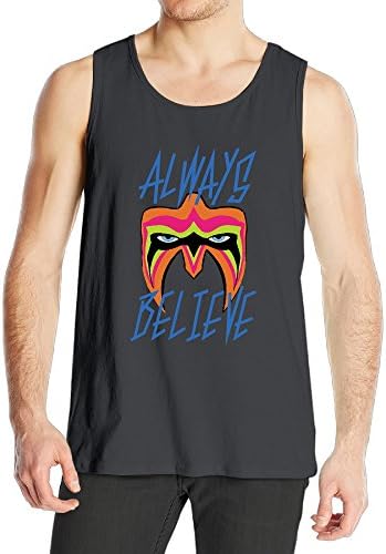 Men Ultimate Warrior Fighting Face Always Believe Tank Top