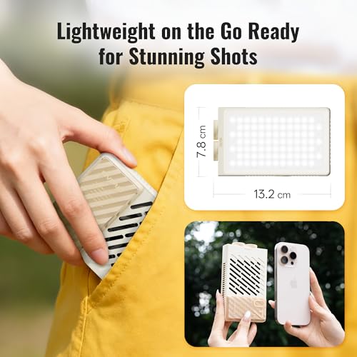 ZHIYUN FIVERAY M40 SE Combo [Official] LED Video Light, 17100 Lux, 2700–8500K, CRI≈95, TLCI ≥ 97, 84 LEDs, 250g, Portable Video Light for YouTube TikTok