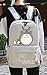 Student Preppy Style School Bag Cartoon My Neighbor Totoro Backpack Rucksack size One Size (Gray)