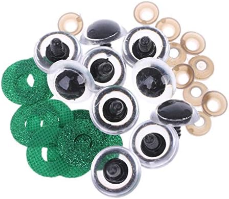 HNDHUI 24mm Plastic Doll Eyes Shining Craft Eyes for Plush Stuffed Doll Animal Puppet Doll (Colour D)