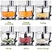 Food Processor 12-Cup, Multi-Function Food Processor 6 Main Functions with Chopper Blade, Dough Blade, Shredder, Slicing Attachments, 3 Speed 600W Powerful Processor, Silver