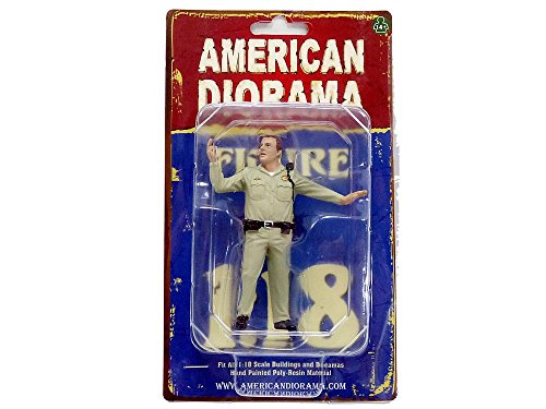 American Diorama 77465 Police Serie Highway Patrol-3 Figurine, Echelle 1/18