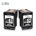 LxTek Remanufactured Ink Cartridge Replacement for HP 61XL 61 XL CH563WN to use with Envy 4500 5530 5534 5535, OfficeJet 4635 4630 2620, DeskJet 1000 1056 1512 2514 2540 2544 3000 (2 Black) High Yield