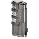 (Without Butane) Lighter with Punch Triple Firepower Jet Torch Windproof Blue Flame Lighter Gift
