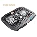 AICHESON Laptop Cooling Pad Blue LED Lights 1.68LB for 10-15.6 PC