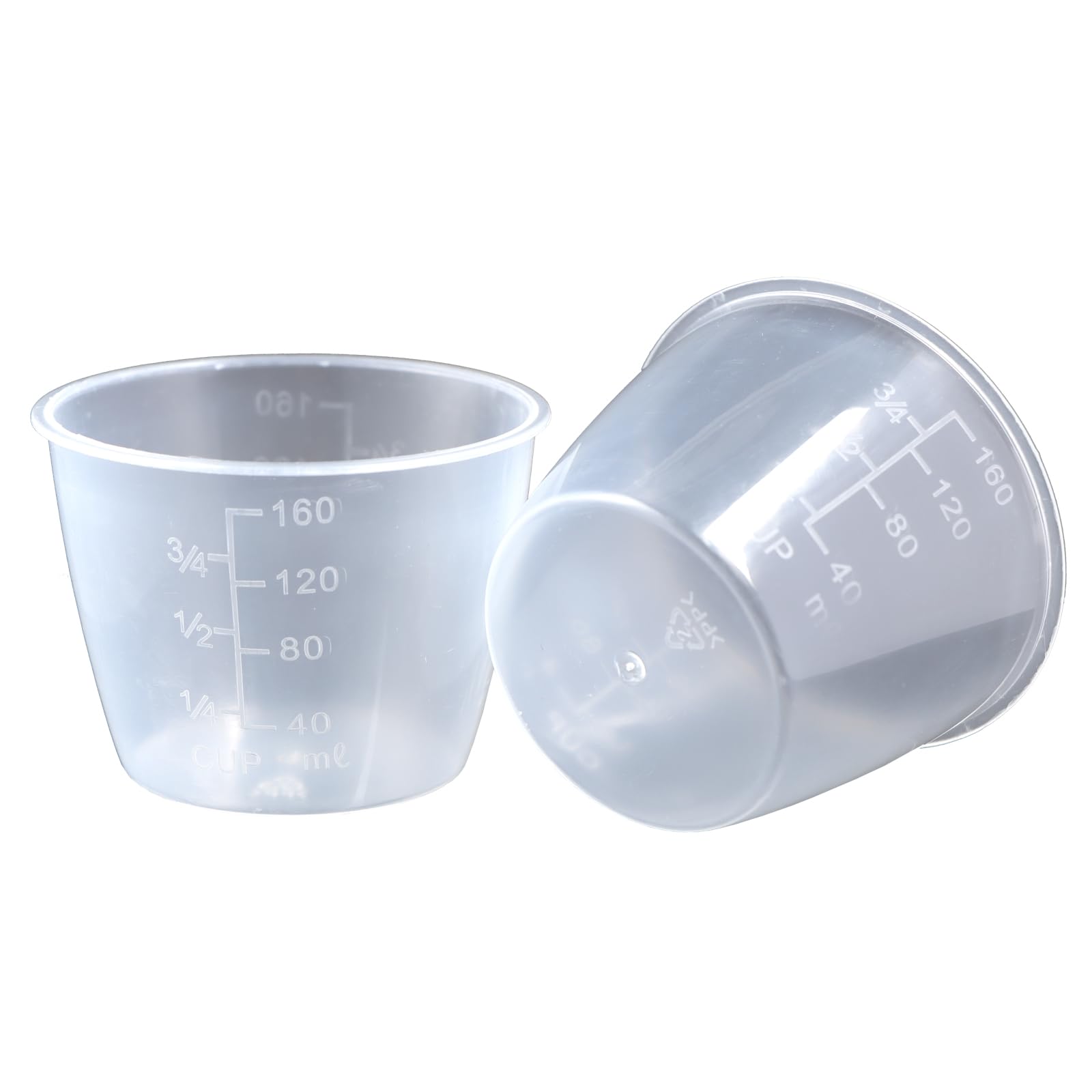 2 Pcs Rice Measuring Cups Non Stick Mixing Cups Clear Graduated Cups for Rice Cooker