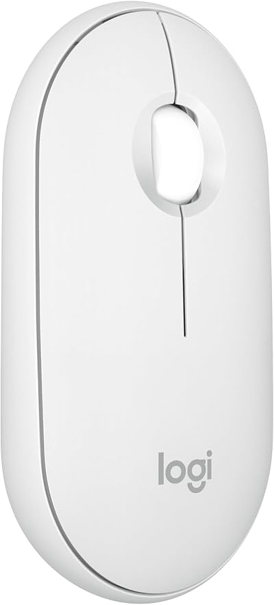 Logitech Pebble Mouse 2 M350s Slim Bluetooth Wireless White
