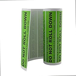 FOSHIO 100pcs/roll "DO NOT ROLL Down " Automotive