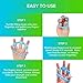 Finger Strengthener Grip Resistance Bands - Hand Strengthener Finger Stretcher Grip Strength Trainer Finger Extensor Exercise Bands for Carpal Tunnel Guitar Pianist Rock Climbing Tennis Trainer