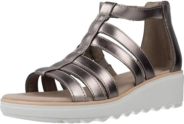 clarks pewter sandals