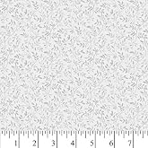 Dainty Leaves Silver Gray 100% Cotton Fabric, 1-Yard Precut | Ideal For Clothing, Quilting, Curtains, Apparel, Tablecloths, Home Decor, Diy Crafts