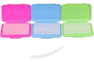 SHXXYLJH Dental Wax,Orthodontic Wax With Colorful Storage Cases(Mint,Apple,Strawberry).Dental Patient Wax Applicator Scraper Kit(White).For Braces Aligners Wearer,Oral Dental appliances,Damaged teeth(3+1Pack)