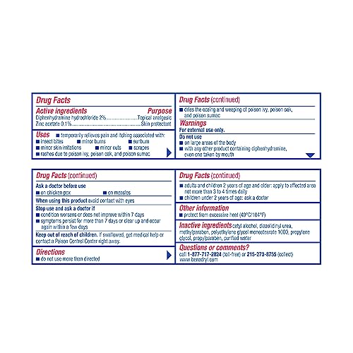 Benadryl Extra Strength AntiItch Topical Cream with 2 Diphenhydramine
