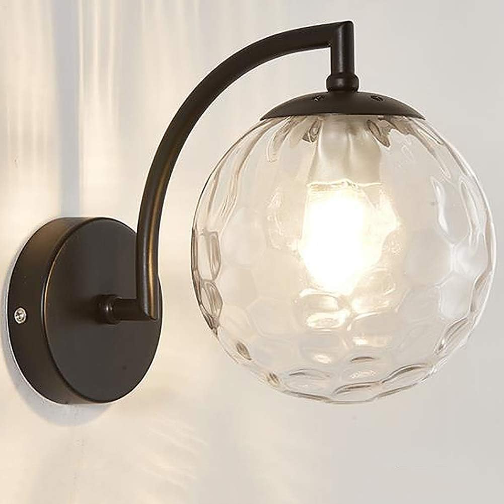 Desconocido Aplique de Pared Armado con Pantalla de Cristal de Bola de
