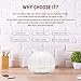 ASAKUKI Essential Oil Diffuser 400ml, Aromatherapy Fragrant Oil Vaporizer Humidifier with Fine Mist. Moisturize skin, Relieve Stress, Purify air with Soothing Night Light for Home Officethumb 4
