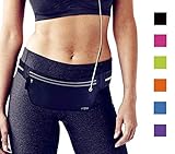 fitter's niche Ultra Slim Fanny Waist Pack Running Belt, Water Resistant Lightweight Bounce Free Fitness Workout Exercise Pouch Bag for iPhone Xs 8 Samsung Note in Biking Walking Hiking Gym Sports