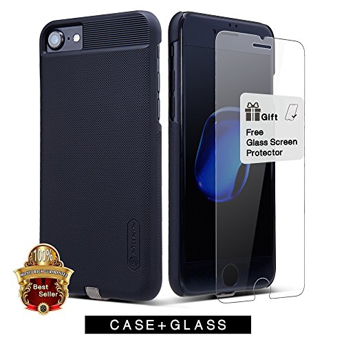 iPhone 7 Case, Nillkin [Magic Series] Qi Wireless Charging Receiver Phone Case Matte Slim Charger Cover Built-in Four Magnets Compatible with Magnetic Holder for iPhone 7 4.7inch - Mat Black