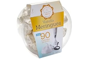 Krunchy Melts Original Meringue Cookies | Vanilla Club Flavor | Only 90 Calories Per Serving | Fat Free, Gluten Free, Dairy Free (7 oz)