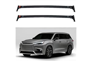 FENQING-Y Upgrade Crossbar Cross Bar Roof Rail Rack Carrier Fits for Lexus TX 2024 350 500h 550h, 2Pcs Aluminium Roof Rack Crossbar Compatible with Toyota Grand Highlander 2024 2025,Black