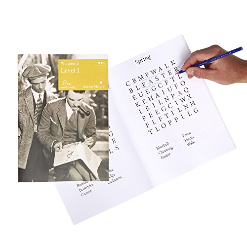 Level 1 Word Search Puzzle Book by Active Minds | Specialist Alzheimer's/Dementia Puzzle & Games - Great for Stimulating & Engaging the Mind