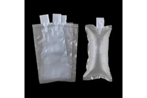 SHANGYUEFEI （100 Pack + Free Hand Pump ）AIR PAKPRO 3.9×7.9 Clear Plastic Inflatable Air Packaging Bags Air Pillows Air Cushions Buffer Bags Void Fill Cushioning for Shipping and Packaging (VFC1020)