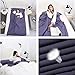 Sleeping Bag Liner, Sleep Sack, Camping Sheet Travel Sleeping Bag Portable Lightweight CarrySheet Bottom Zipper for Women Plane, Camping, Youth Hostel, Picnic, Business Trip(82.6×42.3inch)-Navy Bluethumb 2