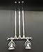 AUSWIND Chrome Crystal Towel Rack 3 Arms 14.17