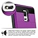 Vofolen Case for Galaxy S5 Case Hybrid Cover Galaxy S5 Wallet Case Shock Absorption Rubber Soft Bumper Armor Anti-Scratch Protective Shell with Slide Card Holder Slot for Samsung Galaxy S5 (Purple)