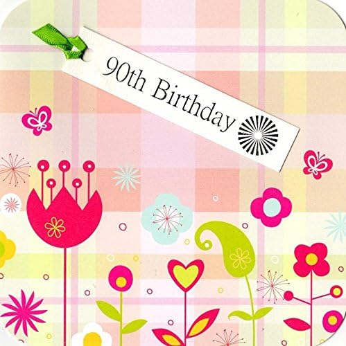 Tag Tastic 90Th Birthday Hand-Finished Card Greeting Cards By Yasmin