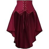 COSDREAMER Steampunk Women's Skirts Waist Belt for Women Ruffles Pirate Corset Costumes