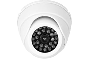 DIOCHE Fake Camera LED Light Simulation Camera Dome Camera Realistic Dummy Fake Security Monitor Camera Surveillance Security Cam