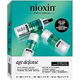 Nioxin Age Defense Anti Aging Kit | Activ-Renewal Regimen Detox Scalp Cleanser, Strengthening Conditioner, Leave-in Scalp Treatment | 5.5 Fl Oz
