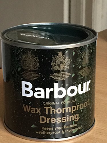 [- Barbour Wax Dressing Tin, Thornproof, Waterproof for Clothing/Jackets 200ml  -]