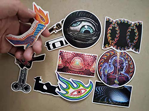 Tool Band Decal Sticker 12pcs ，Skateboard Guitar Travel Case Laptop Luggage Car Stickers - Thumbnail 2