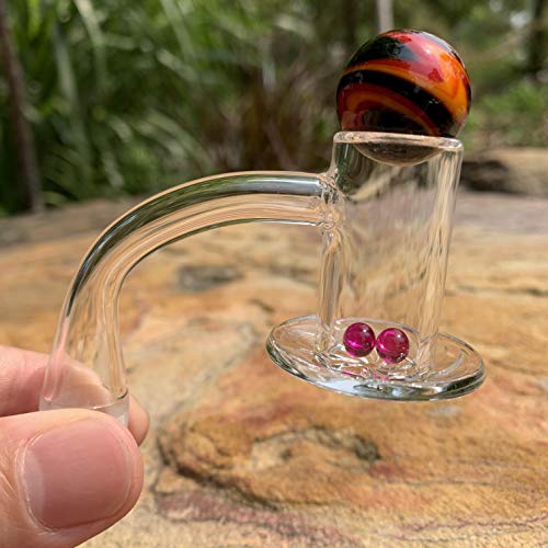 Blender Style Quartz Set 14mm Male 2.5mm Thick With 20mm Boro Glass