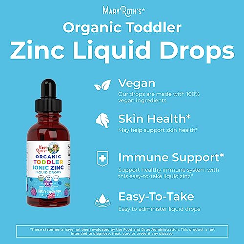 MaryRuth's Toddler Liquid Ionic Zinc Sulfate with Organic Glycerin for