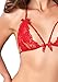Leg Avenue Women's Vixen 2 Piece Bra and Panty, Red, Medium/Large