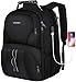Travel Backpacks for Men, Extra Large TSA Friendly Business Anti Theft Durable Laptop Backpack Fits 17 inch Laptops with USB Charging Port, Water Resistant College School Computer Bookbag 50L, Black